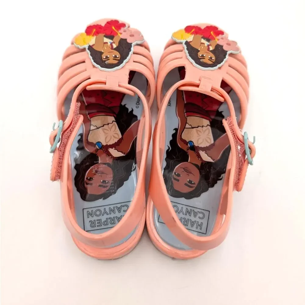 Harper Canyon Moana Disney Jelly Sandals Closed Toe Kids' Orange Size US10M